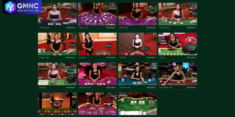 Giao diện đặt cược Casino trực tuyến tại FM88 sắc nét