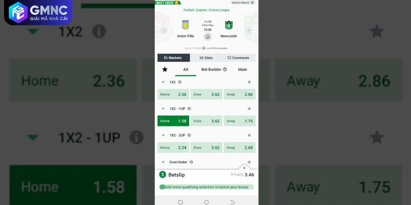 Mẹo soi kèo châu Âu và cách đọc tỷ lệ kèo 1X2