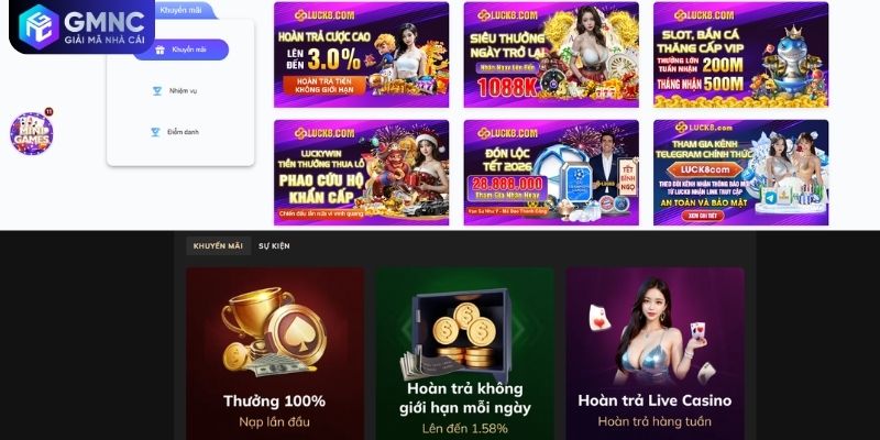 So sánh chính sách thưởng nạp và hoàn trả tại 2 nhà cái